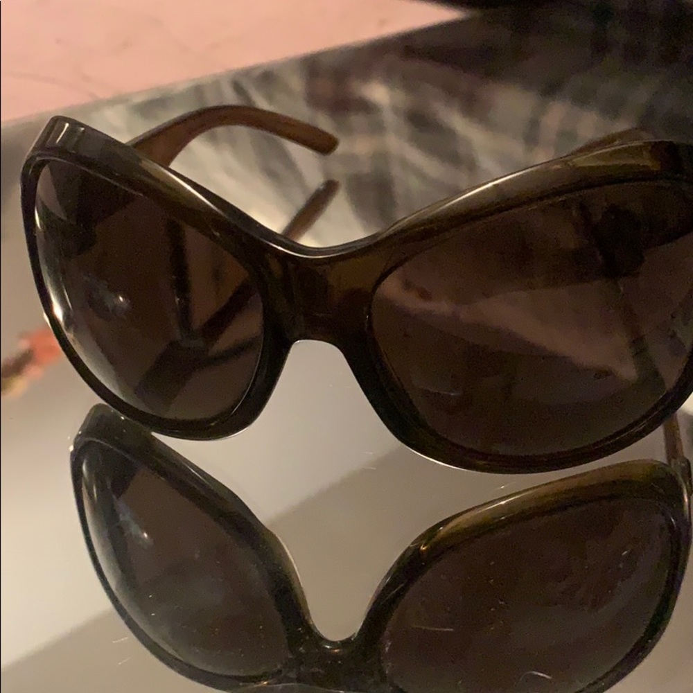 Burberry tortoise sunglasses.